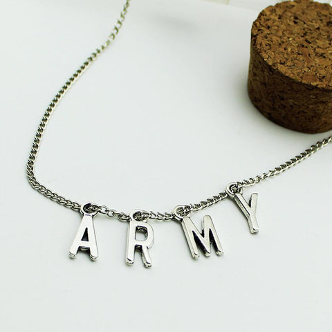 ARMY Pendant Necklace💜 - BTS ARMY GIFT SHOP