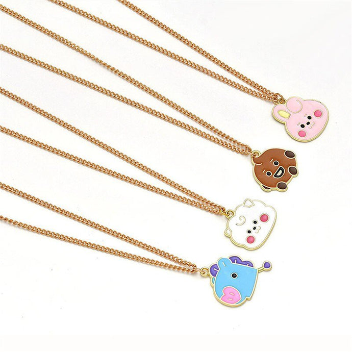 BT21 Gold Necklace💜 - BTS ARMY GIFT SHOP