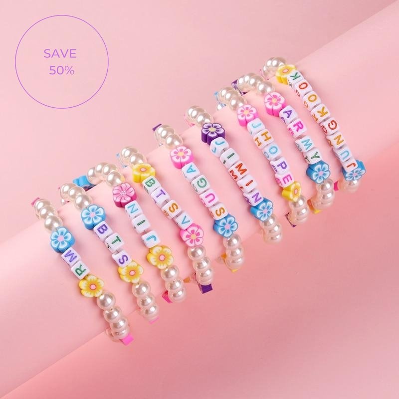 BTS Beaded Pearl Bracelet💜 - BTS ARMY GIFT SHOP