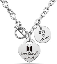 Load image into Gallery viewer, BTS Jimin Necklace 💜 - BTS ARMY GIFT SHOP
