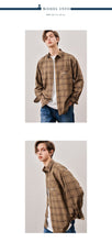Load image into Gallery viewer, BTS JUNGKOOK PICK - LAYLA ENDLESS LOVE FLUFF MOOD CHECK SHIRT S24 BROWN - BTS ARMY GIFT SHOP
