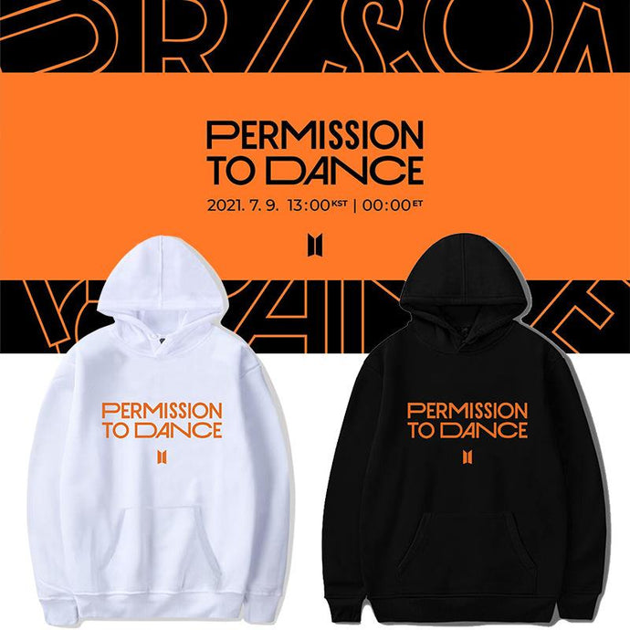 BTS PERMISSION TO DANCE HOODIE 🧡 - BTS ARMY GIFT SHOP