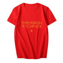 Load image into Gallery viewer, BTS PERMISSION TO DANCE TEE 🧡 - BTS ARMY GIFT SHOP
