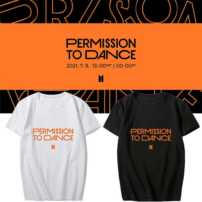 BTS PERMISSION TO DANCE TEE 🧡 - BTS ARMY GIFT SHOP