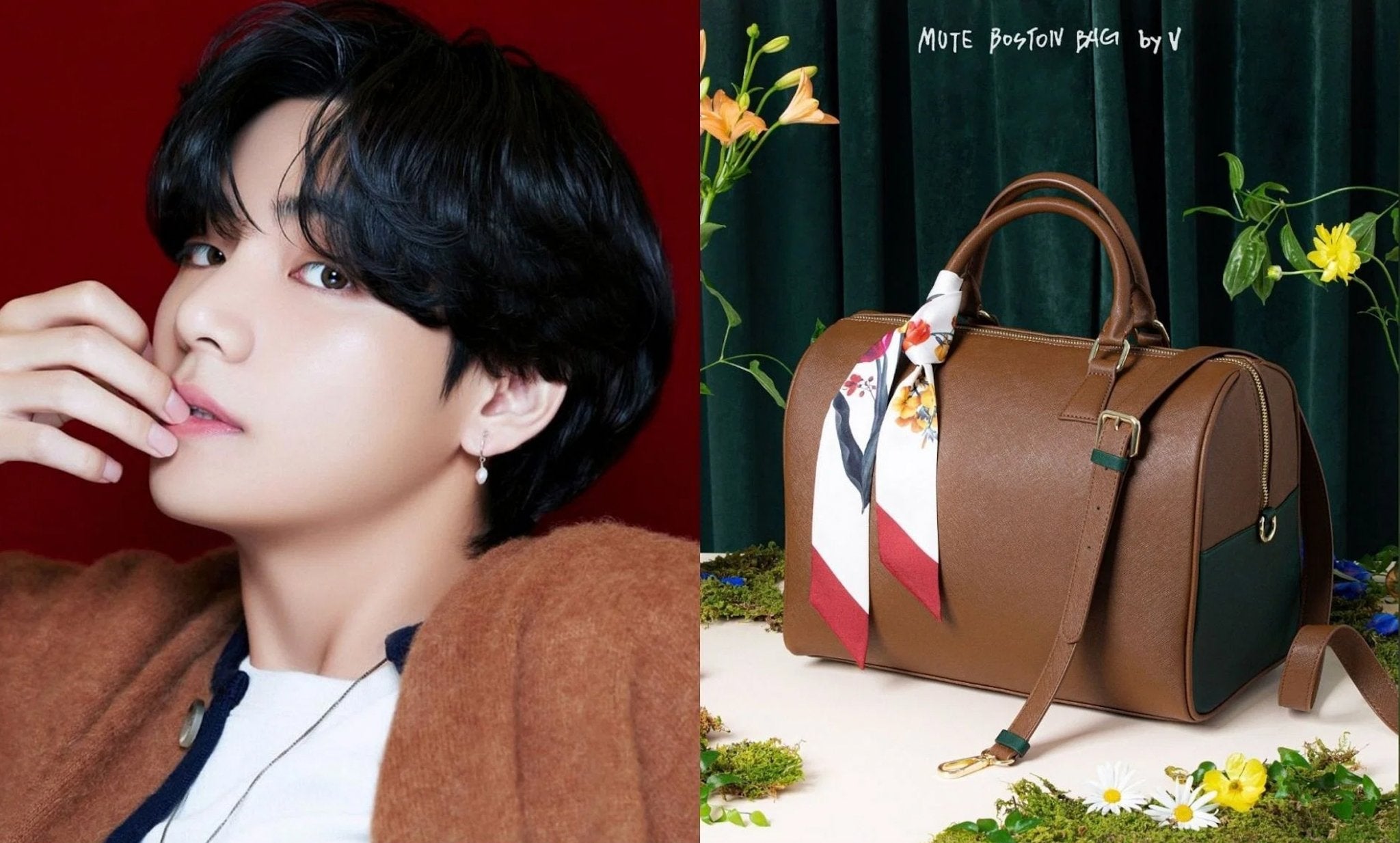 V Mute Boston Bag (Artist-Made Collection by BTS) Unboxing 