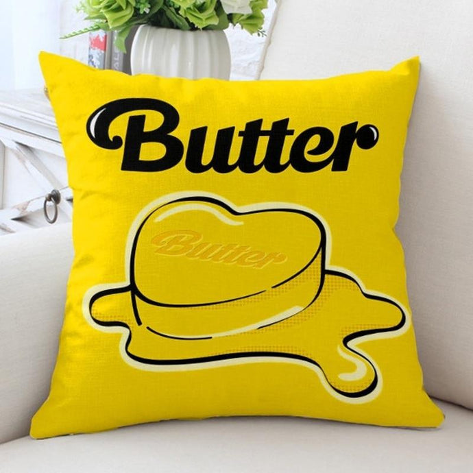 💛BUTTER💛 double-sided Pillow - BTS ARMY GIFT SHOP