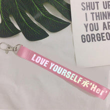 Load image into Gallery viewer, LOVE YOURSELF KEYCHAINS💜 - BTS ARMY GIFT SHOP
