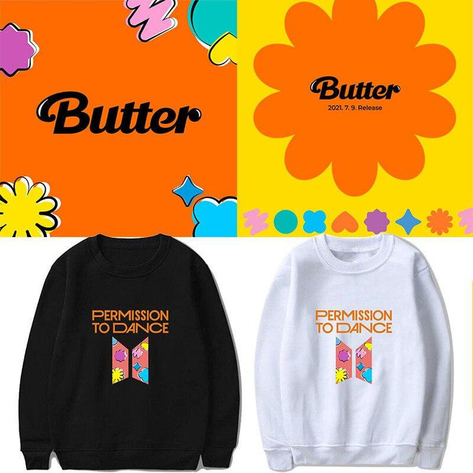 PERMISSION TO DANCE SWEATER🧡 - BTS ARMY GIFT SHOP